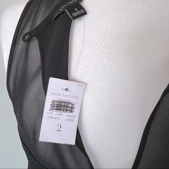 Ann Taylor Sleeveless Cocktail Dress in Black Color Size 2 - Picture 10 of 11